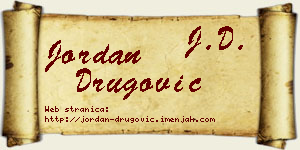 Jordan Drugović vizit kartica